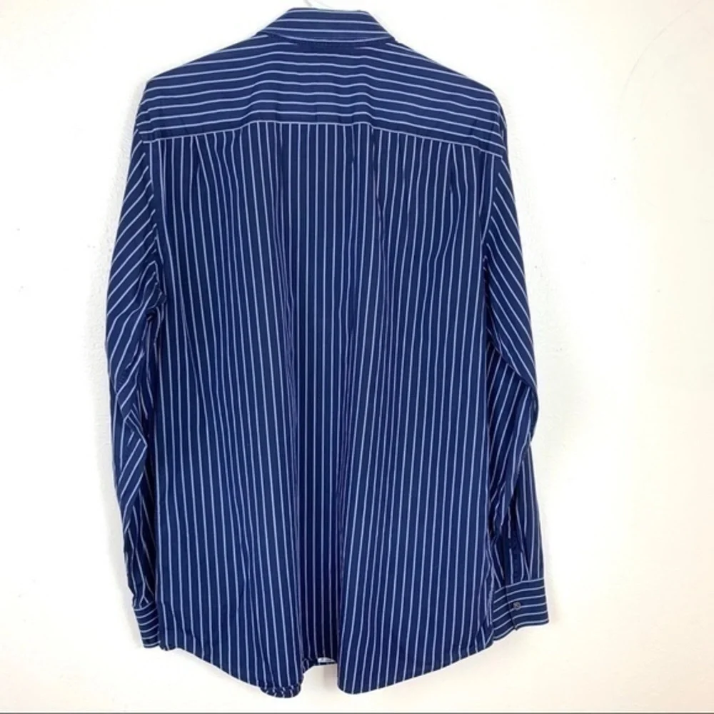 Banana Republic blue striped white size L Fitted